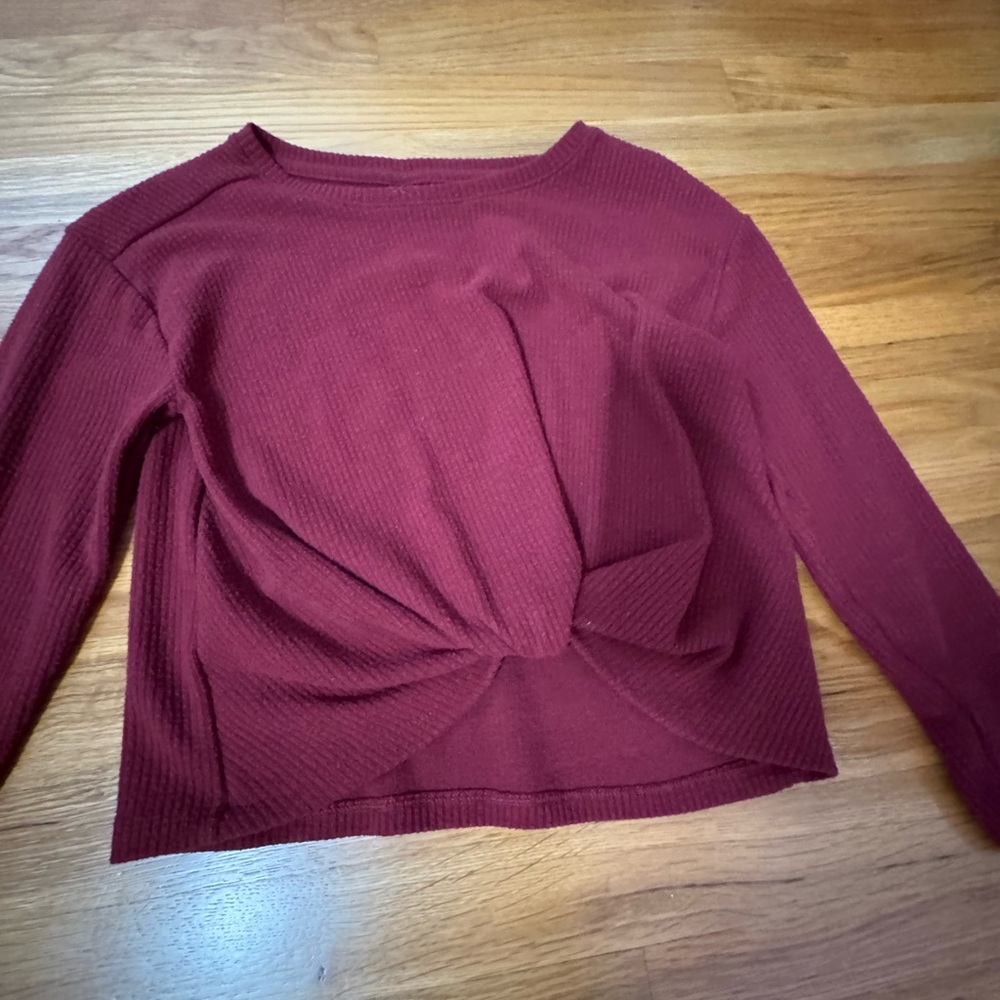 Old Navy Kids Maroon Long Sleeve Top